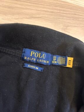 Ralph Lauren Black Women's Quarter-Zip Polo Top